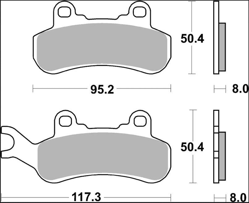 Brembo SX Prime Sintered Brake Pads For Can Am Defender HD10 4X4 2017-2018 Front