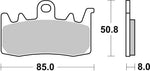SBS DS Dual Sintered Front Brake Pads For Kove 321 RR 2023