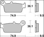Brembo CC Prime Carbon Ceramic Brake Pads For Fantic Caballero 50 E 2008-2009 Rear