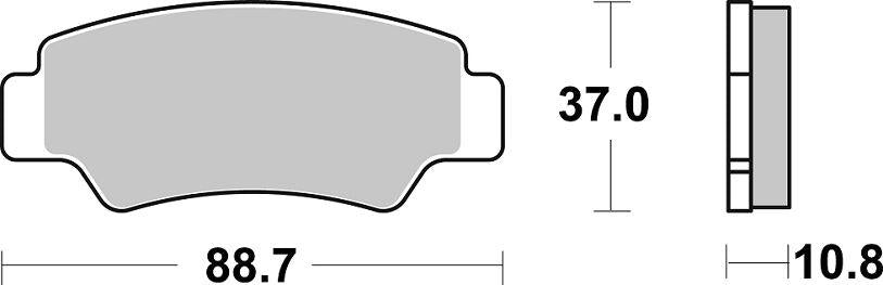 SBS HS Street Excel Sintered Front Brake Pads For Benelli BN 251 2015-2016