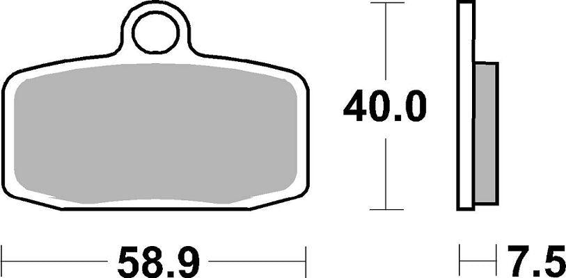SBS CS Carbon Front Brake Pads For KTM Freeride 250 R 2014-2017