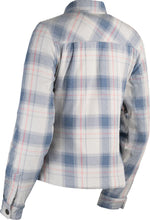 Icon Womens Fallblock Flannel Jacket - Blue/Grey/Red/White