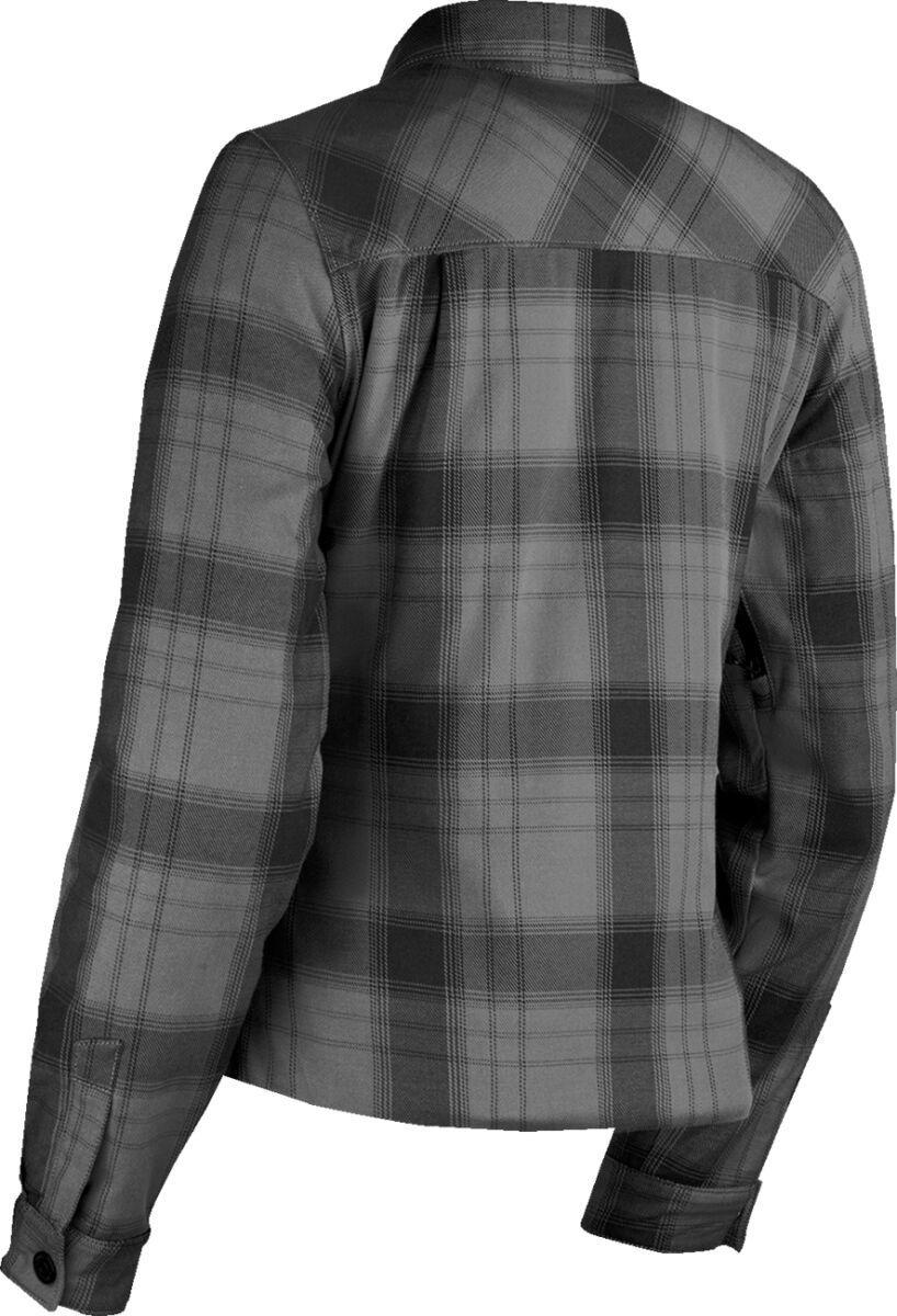 Icon Womens Fallblock Flannel Jacket - Black/Grey
