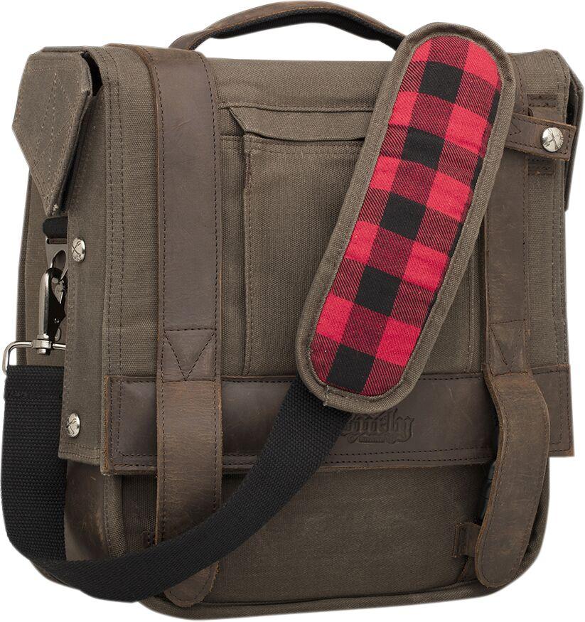 Burly Voyager Detachable Waxed Cotton Saddlebag For Triumph Bonneville 1200 T120 ABS 2024-2026 - Brown