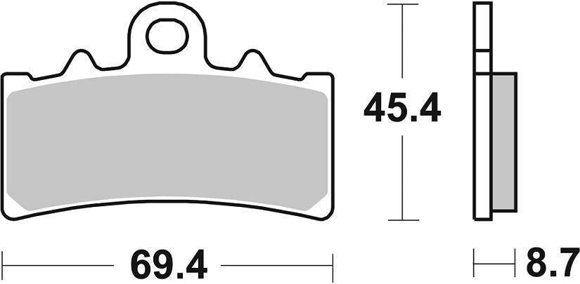 SBS RST Front Brake Pads For KTM Adventure 390 2020-2024
