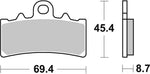 SBS HF Street Ceramic Organic Front Brake Pads For KTM Adventure 390 2020-2024
