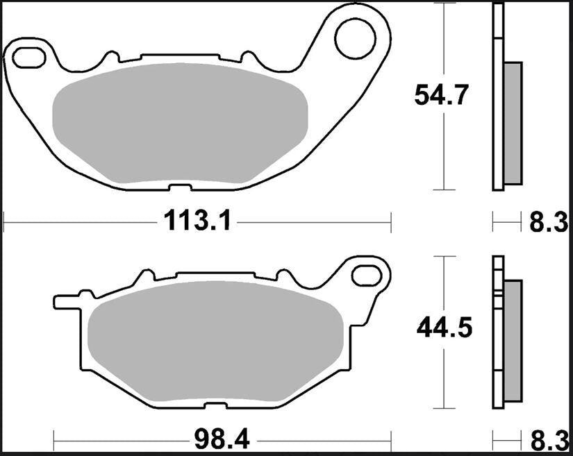 Brembo SR Xtra Sintered Brake Pads For Yamaha CZD 300 A 2017-2022 Front