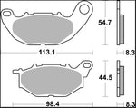 Brembo SR Xtra Sintered Brake Pads For Yamaha CZD 300 A 2017-2022 Front