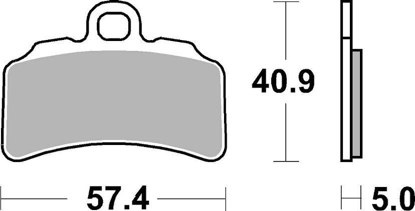 SBS RSI Sintered Front Brake Pads For TRS ONE 125 2019
