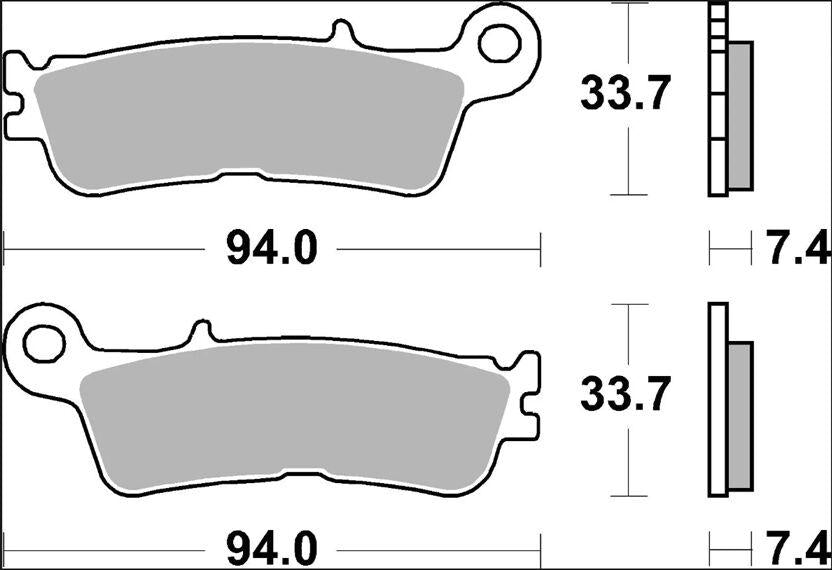 Brembo SD Prime Sintered Brake Pads For Yamaha WRF250 2021-2024 Front