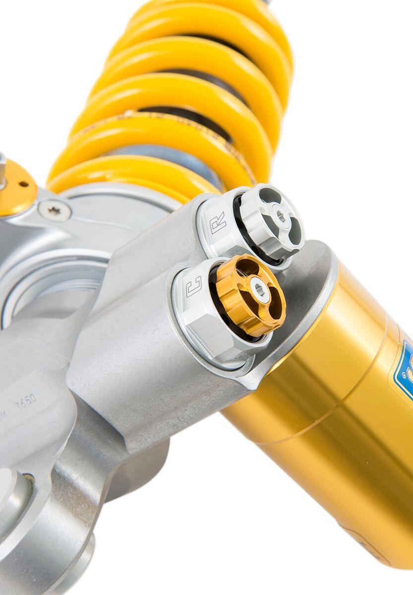 Ohlins TTX GP Shock Absorber For Triumph Daytona 675 2013-2015 Rear 295.50 mm (11.63") - Chrome/Yellow
