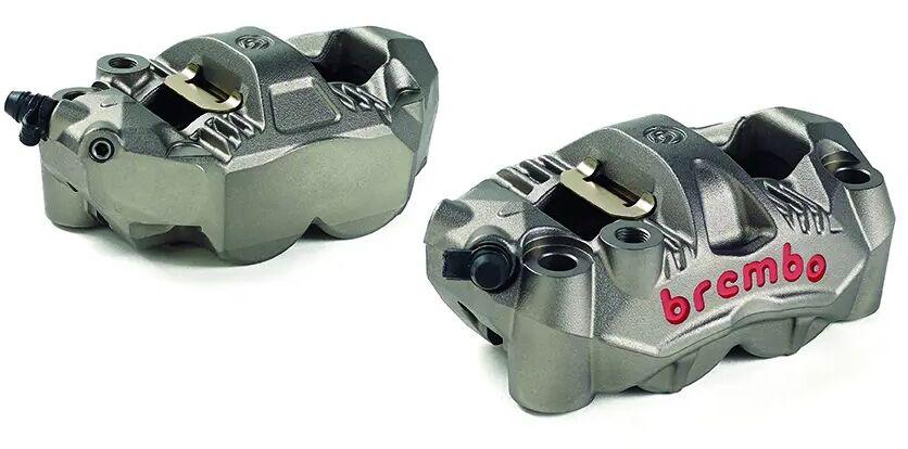 Brembo GP4-RS Upgrade Brake Caliper Kit For Honda CB1000R 2008-2017 Fits Front Left And Right - Aluminium/Grey
