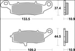 Brembo SP Prime Sintered Brake Pads For Suzuki VL 1500 BT Intruder C 1500T 2013-2016 Rear
