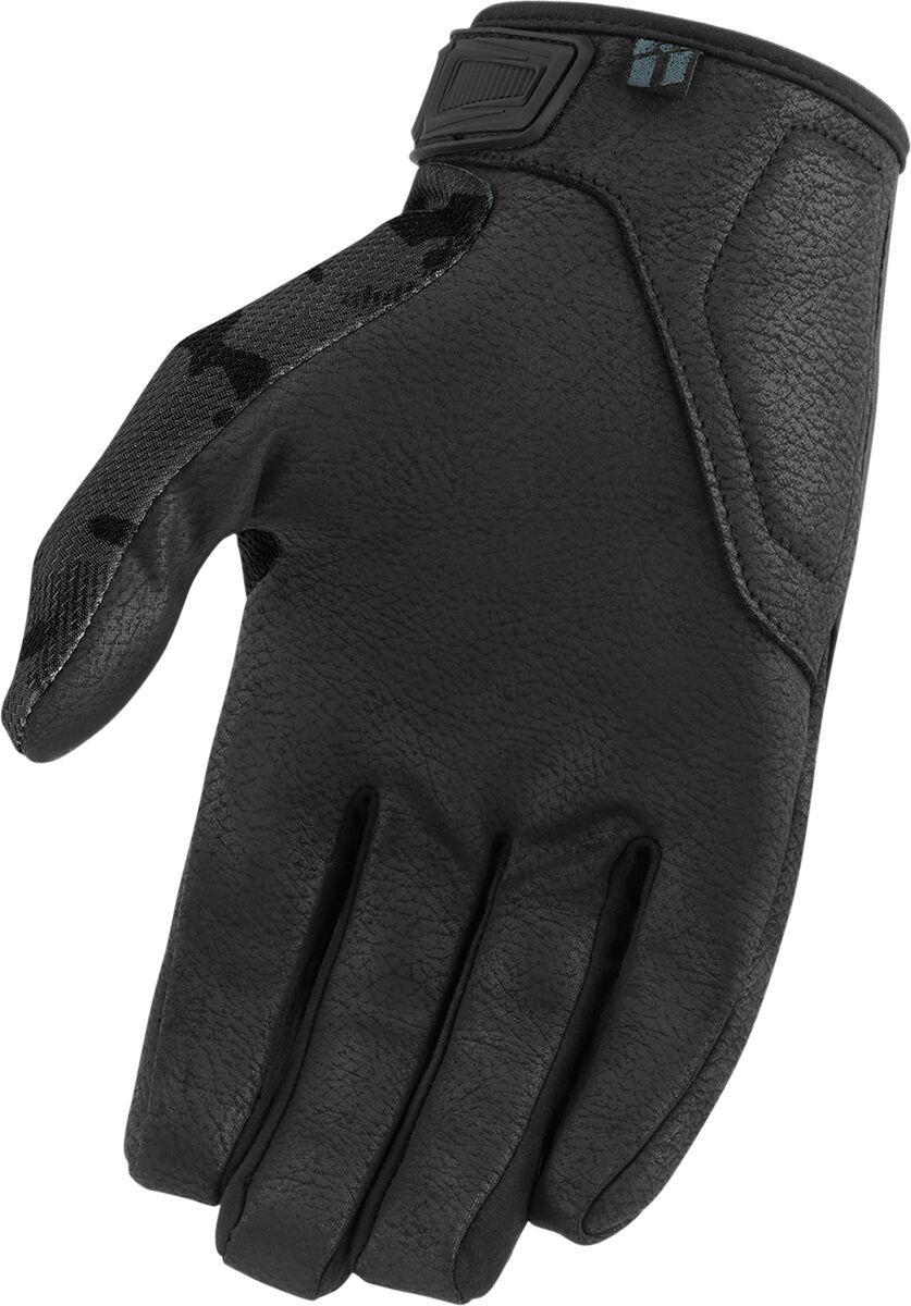 Icon Hooligan CE Gloves - Black Camo Grey