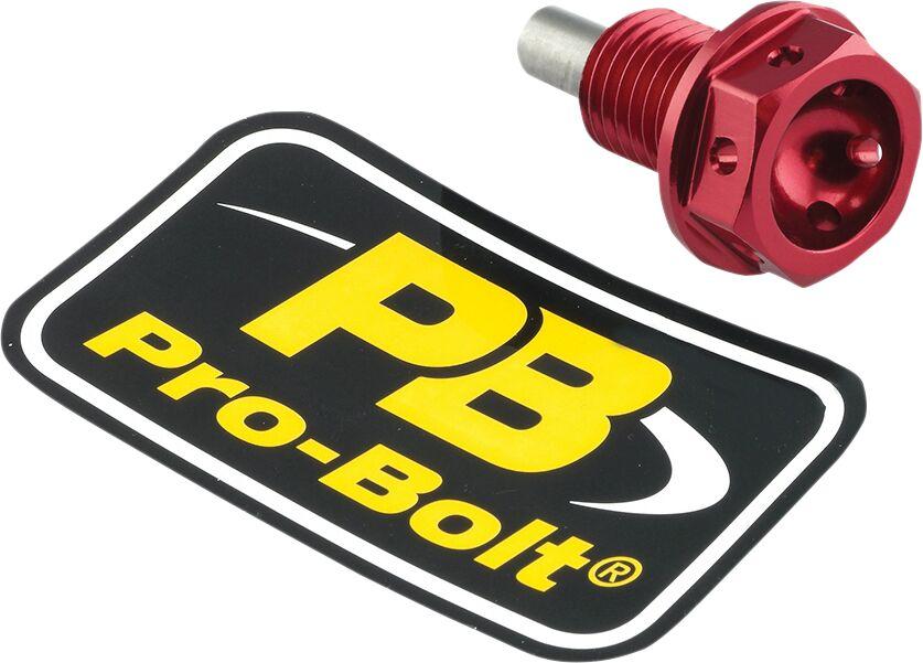 Pro Bolt Aluminium Magnetic Sump/Drain Bolt For Honda CB600F 1998-2006 Red