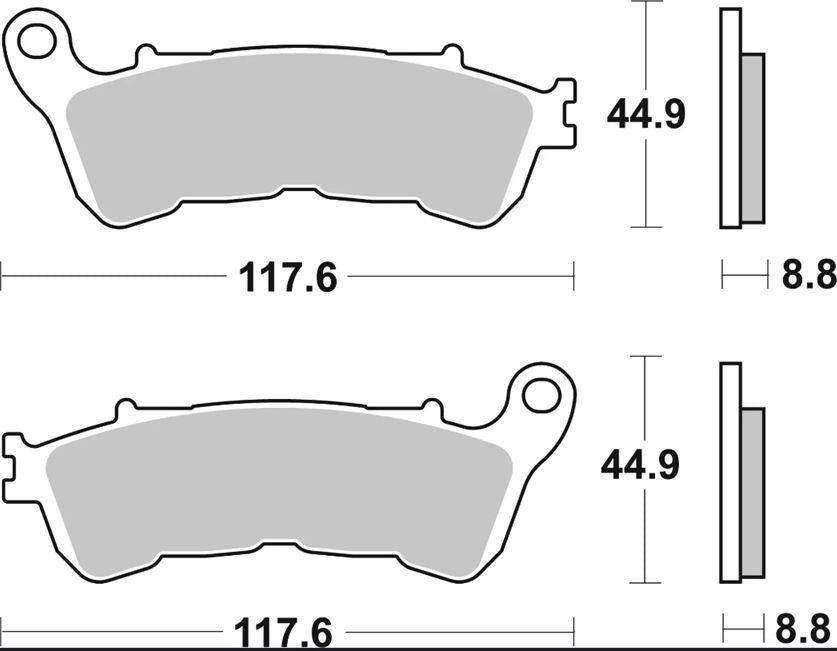 Brembo LA Prime Sintered Brake Pads For Honda CB1000R ABS Front