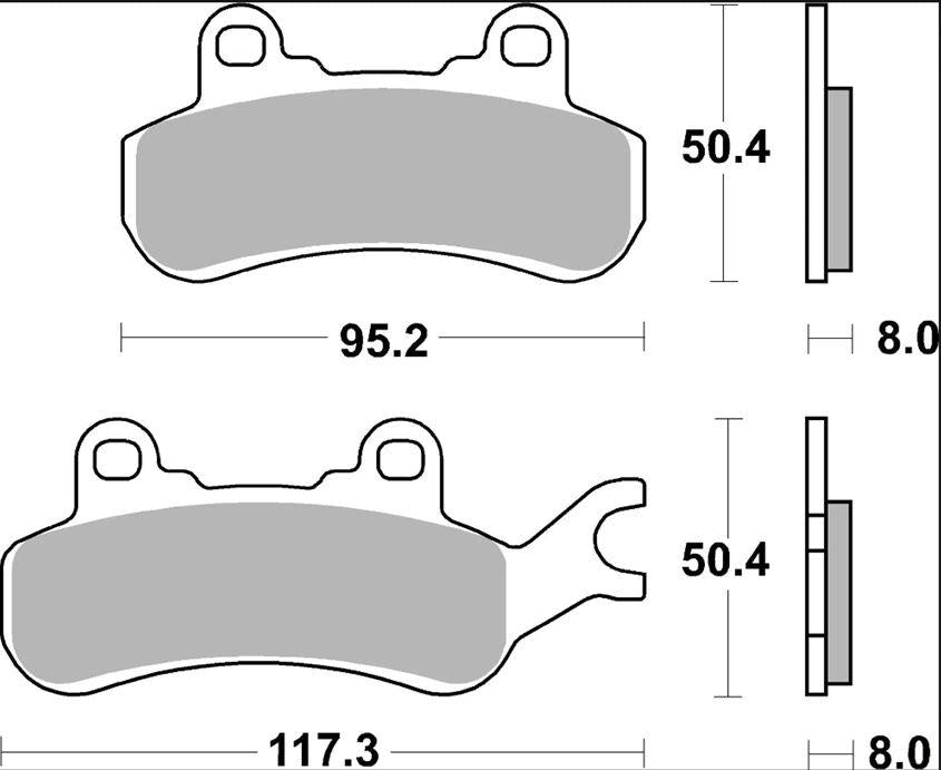 Brembo SX Prime Sintered Brake Pads For Can Am Defender HD10 4X4 2017-2018 Front