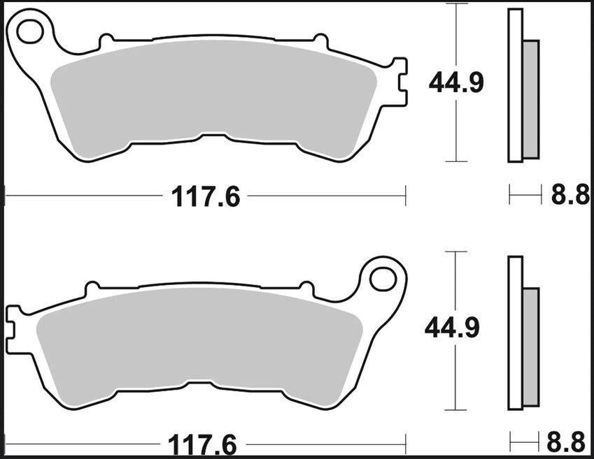 Brembo XS Prime Sintered Brake Pads For Honda FES 125 S-Wing 2007-2011 Front
