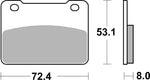 SBS HF Street Ceramic Organic Front Brake Pads For Sym SB 250 NI 2014-2015