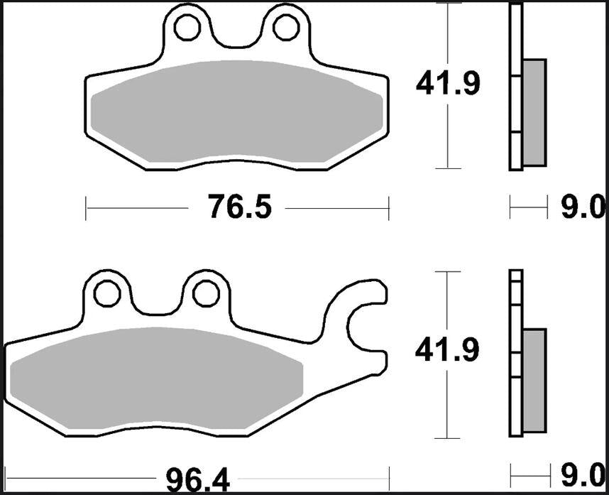 Brembo XS Prime Sintered Brake Pads For Piaggio Medley 125 I-GET ABS 2024-2026 Fit Front Or Rear