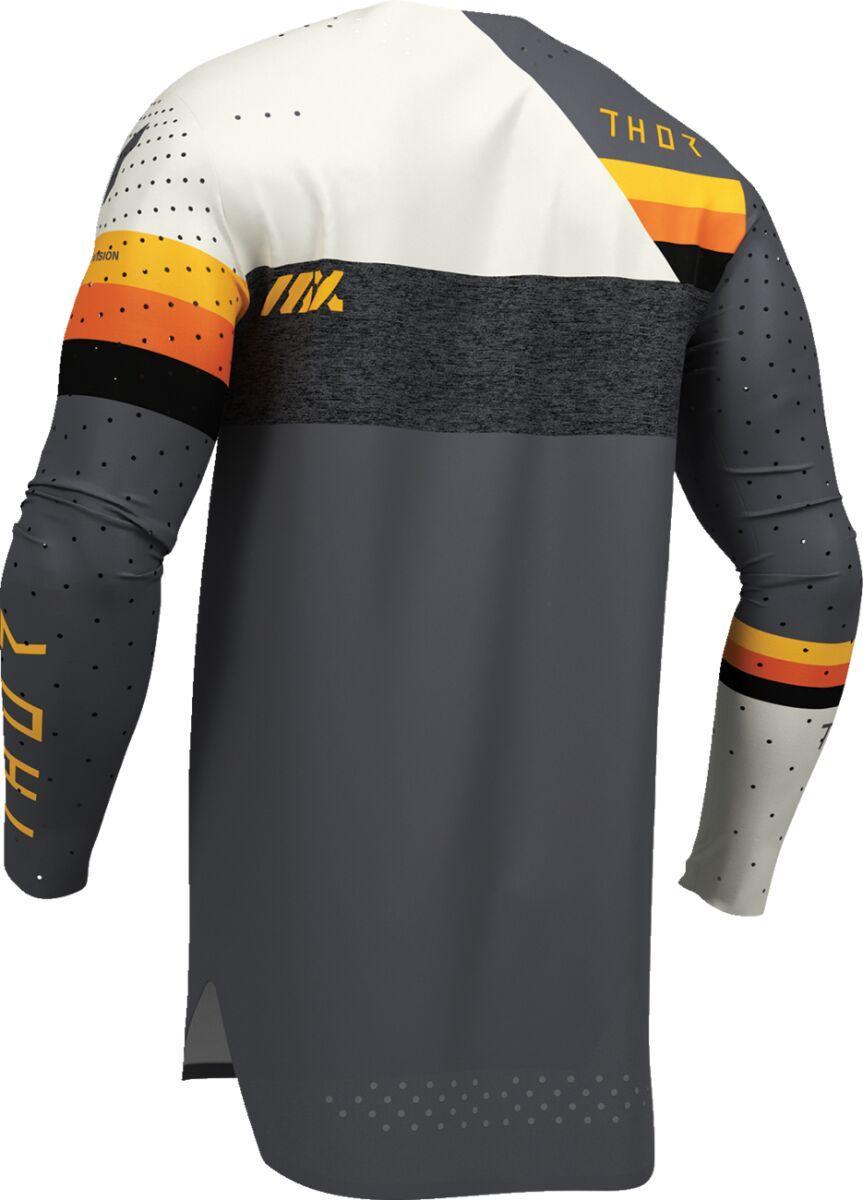 Thor Sportmode League Jersey - Charcoal Grey/Orange/White/Yellow