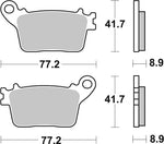 SBS HF Street Ceramic Organic Rear Brake Pads For Honda CB600F 2006-2012
