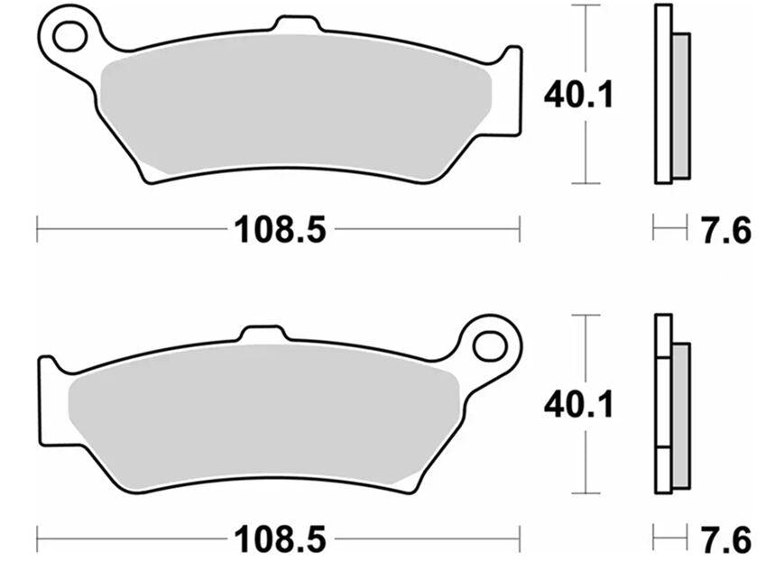 SBS LS Street Excel Sintered Rear Brake Pads For BMW R 1300 GS 2024-2025