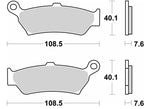 SBS LS Street Excel Sintered Rear Brake Pads For BMW R 1300 GS 2024-2025