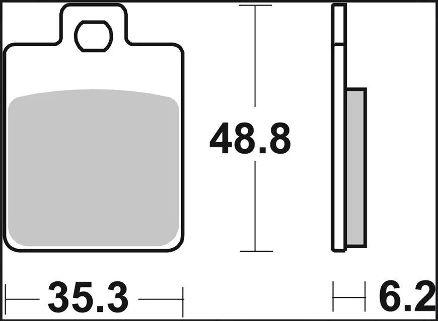 Brembo XS Prime Sintered Brake Pads For Vespa ET2 50 1997-2005 Front