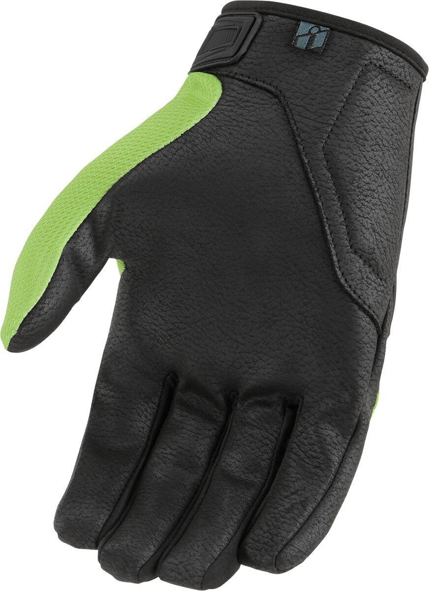 Icon Hooligan CE Gloves - Black Green