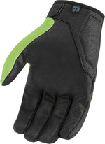 Icon Hooligan CE Gloves - Black Green