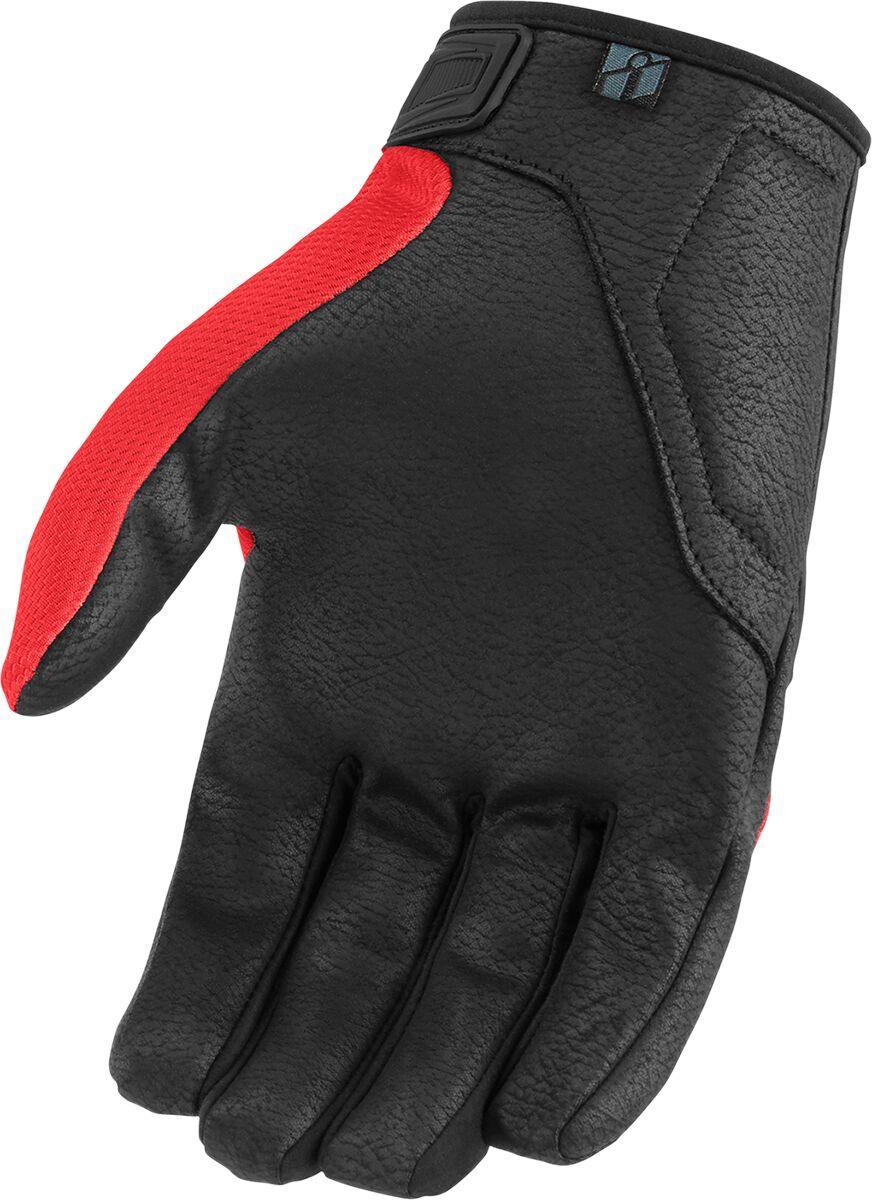 Icon Hooligan CE Gloves - Black Red