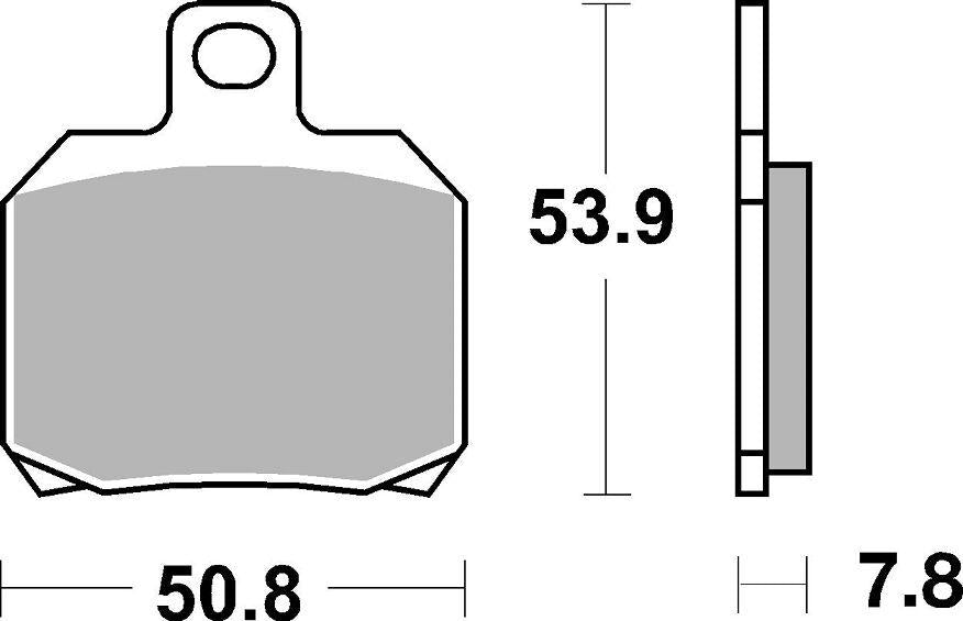 SBS RQ Road Racing Carbon Tech Rear Brake Pads For Ducati 1098 2007-2008