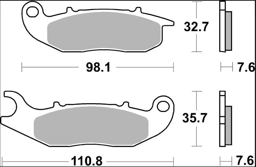 Brembo CC Prime Carbon Ceramic Brake Pads For Honda ADV 150 ABS 2021 Front