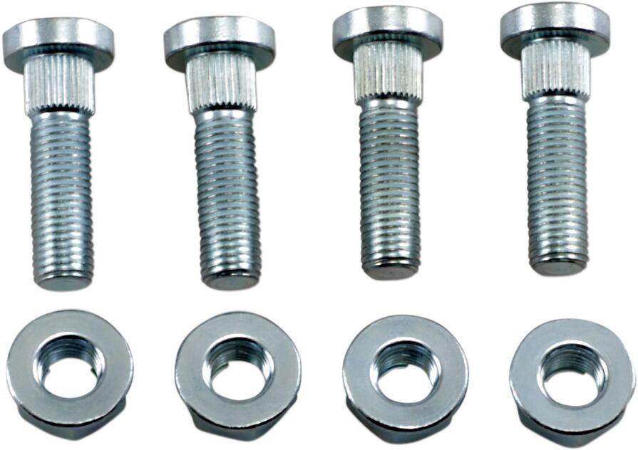 Moose Racing Wheel Stud/Nut Kit For Kawasaki KAF 400 2X4 2008-2025 Fits Front Or Rear - Silver