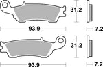SBS RSI Sintered Front Brake Pads For Yamaha WRF250 2018-2021