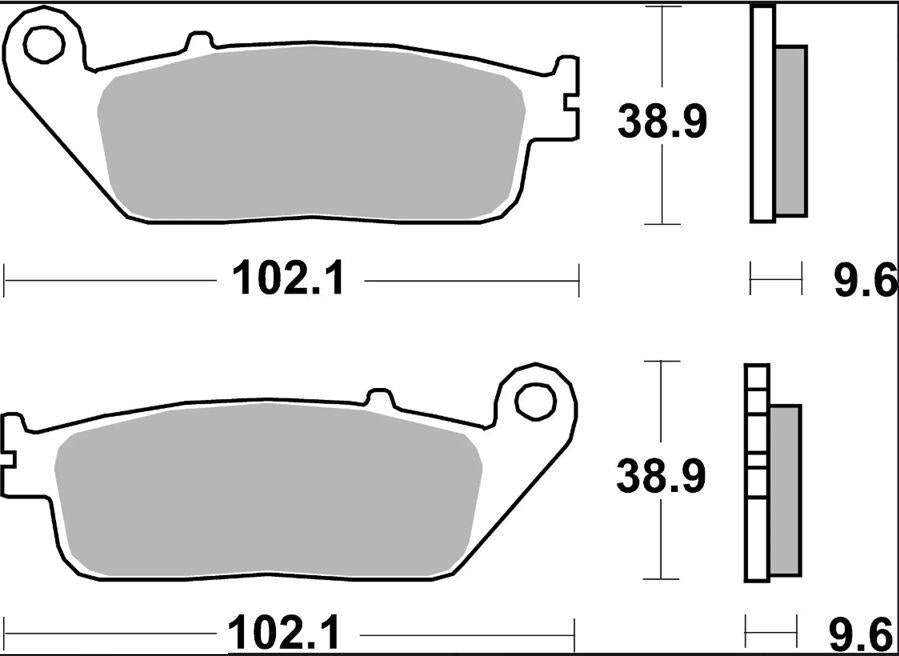 Brembo LA Prime Sintered Brake Pads For Brixton BX 1200 ABS Cromwell 2024 Front