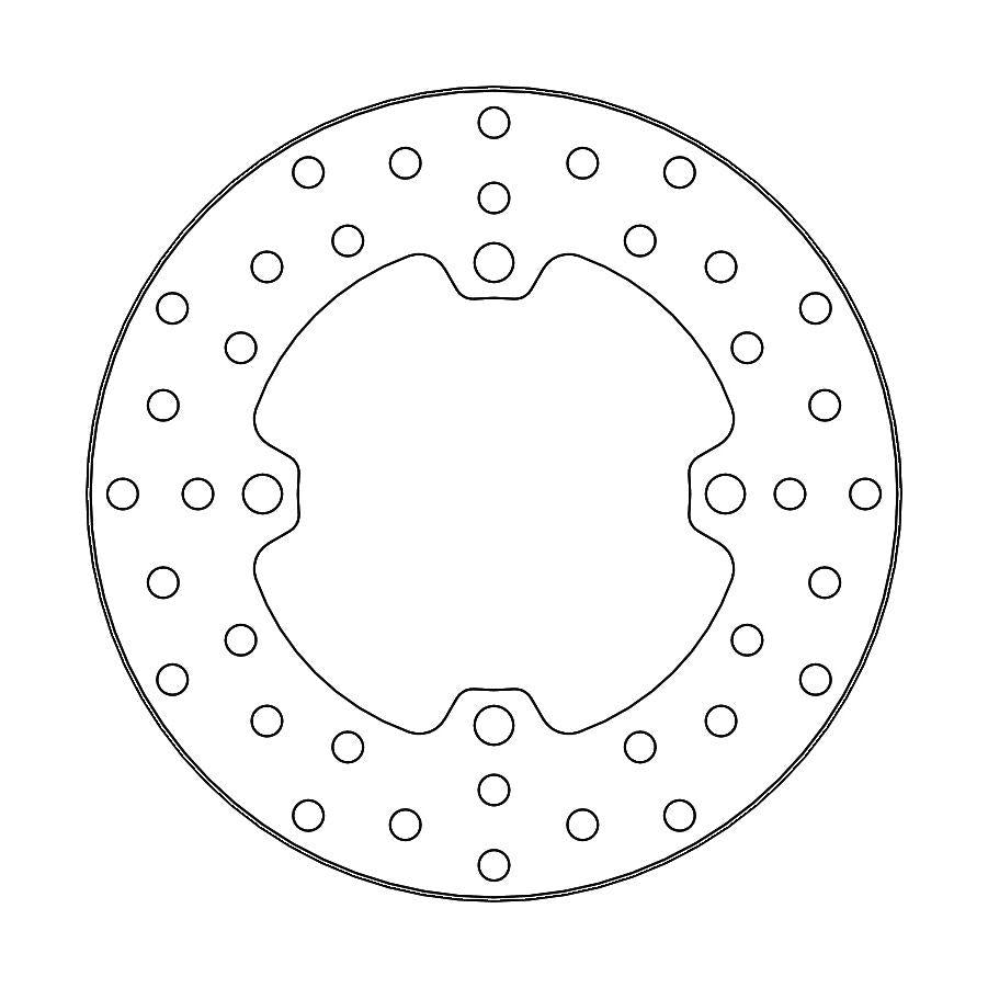 Moto Master Halo Series Fixed Brake Disc For Polaris Ranger 1000 4X4 2015-2021 Rear