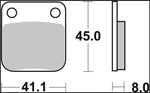 Brembo Prime Carbon Ceramic Brake Pads For Daelim Altino 125 2004 Front
