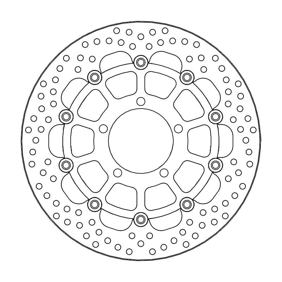 Moto Master Halo Series Floating Brake Disc For Triumph Tiger 1050SE 2010-2011 - Front
