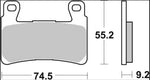 Brembo SA Prime Sintered Brake Pads For Harley Davidson FLDE 1750 ABS 2018-2020 Softail Deluxe 107 2018-2020 Front