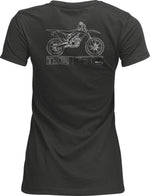 Thor Womens Adult Womens Blueprint T-Shirt - Charcoal
