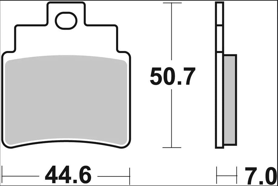 Brembo Carbon Ceramic Prime Line  Brake Pad For Kymco Grand Dink 250 2001-2006 Front