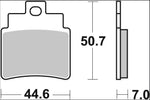 Brembo Carbon Ceramic Prime Line  Brake Pad For Kymco Grand Dink 250 2001-2006 Front