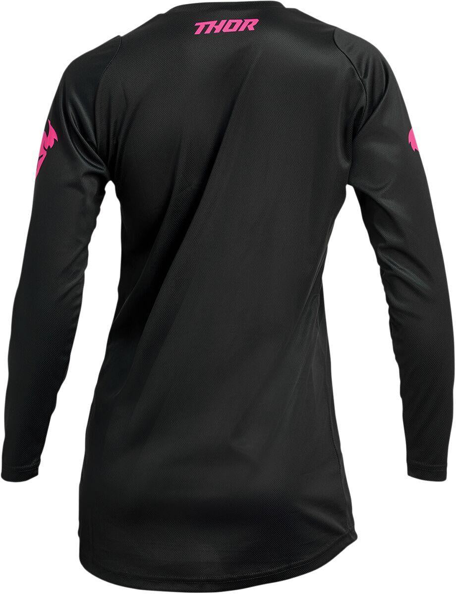 Thor Womens Sector Minimal Jersey - Black Pink
