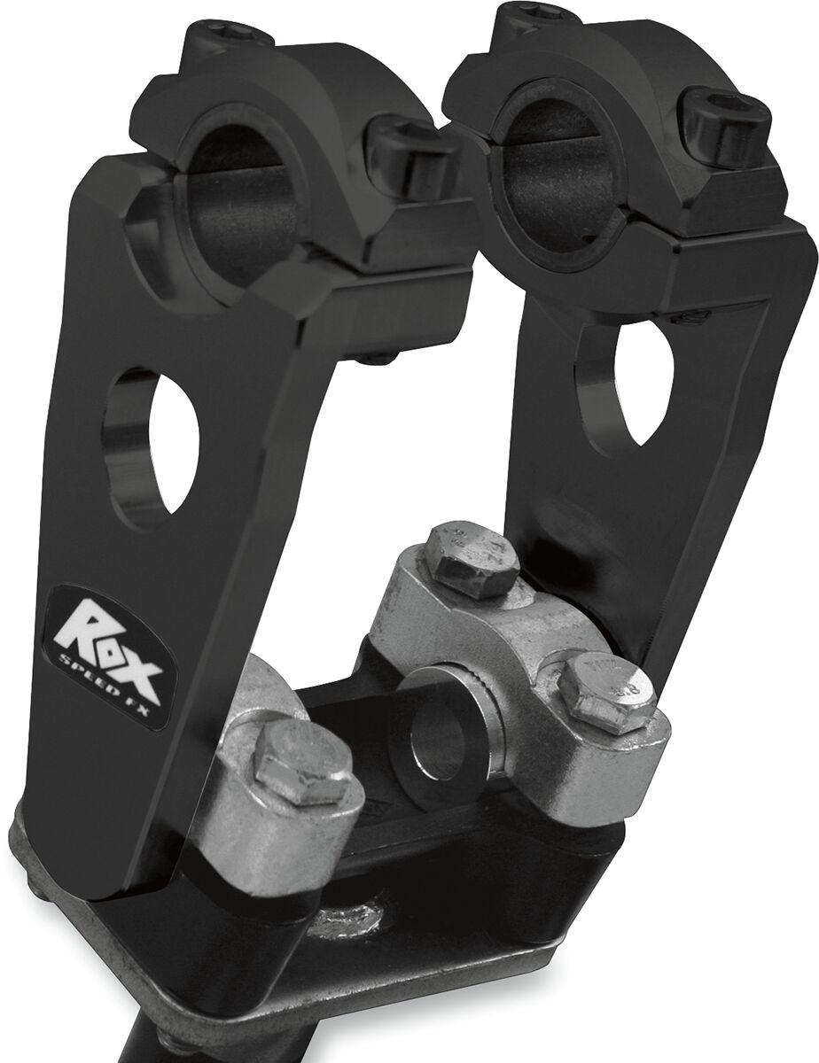 Rox Speed FX Elite Pivoting Handlebar Risers For 7/8" & 1-1/8" Handlebars 88.9mm (3-1/2") - Black