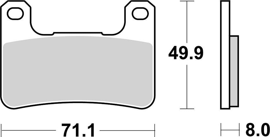 SBS DS Dual Sintered Front Brake Pads For Suzuki GSX1300R 2008-2012