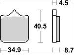 Brembo SR Xtra Sintered Brake Pads For Benelli 502 C ABS 2024 Front