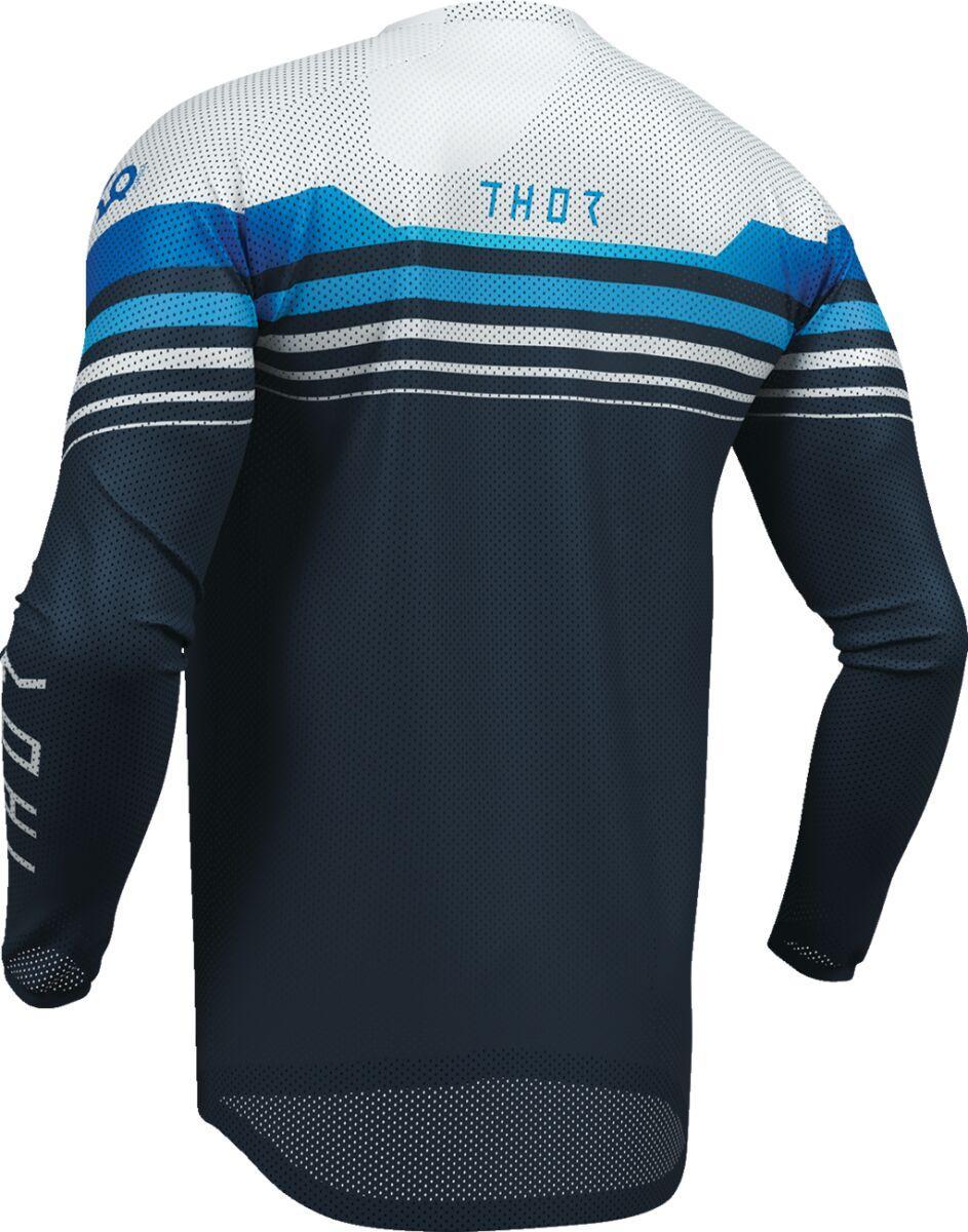 Thor Launchmode Air Raptor Jersey - Grey/Midnight Blue/White