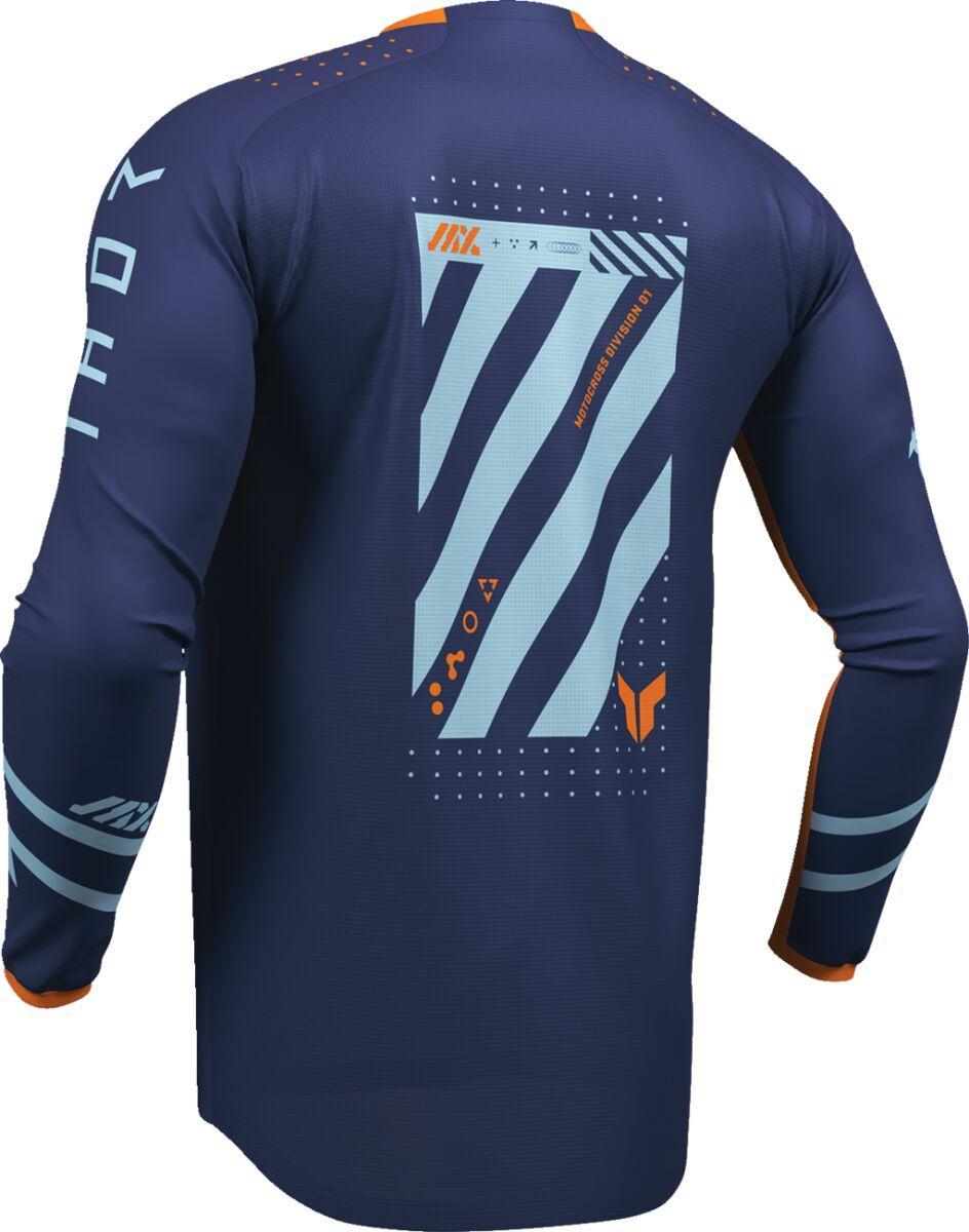 Thor Launchmode Futura Jersey - Light Blue/Navy/Orange